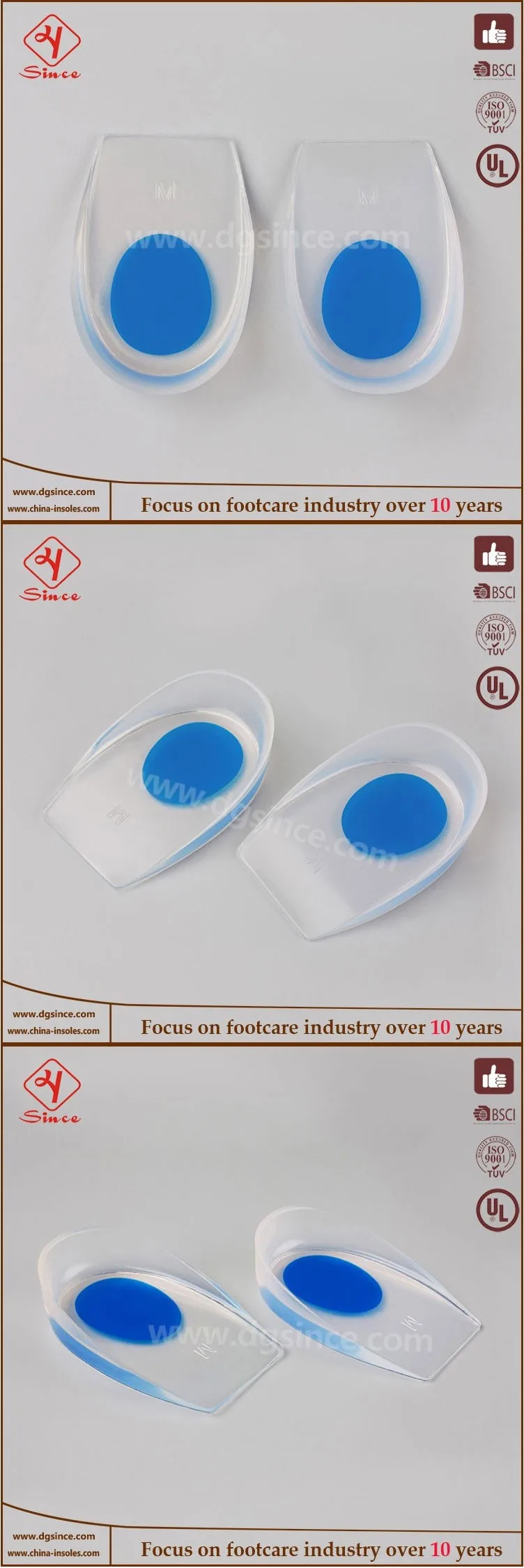 Lady high heel lace Gel half insoles