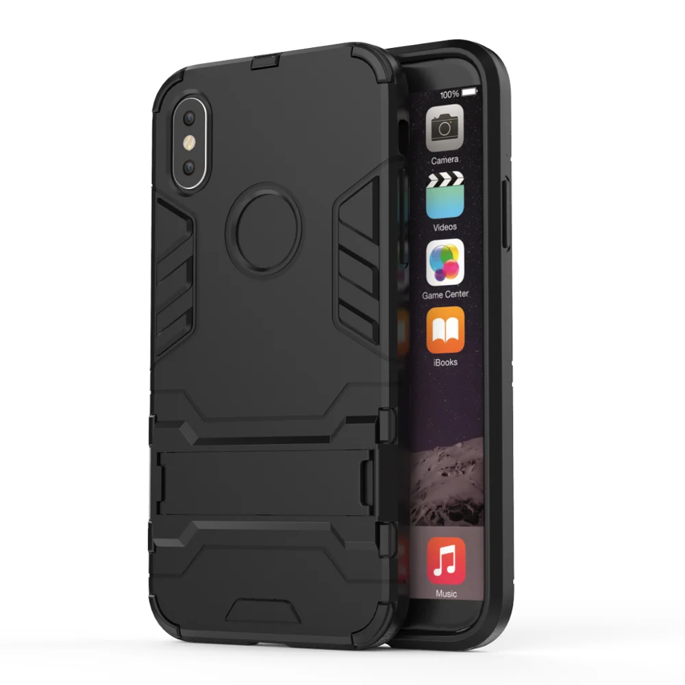 Armor kickstand hybrid case for iphone x,pc tpu phone case for iphone x, Can be customized
Armor kickstand hybrid case for iphone x,pc tpu phone case for iphone x, Can be customized