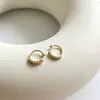 Korean fashion Zircon C shape Ear clip without earhole real gold olated brass Clip-on Earrings