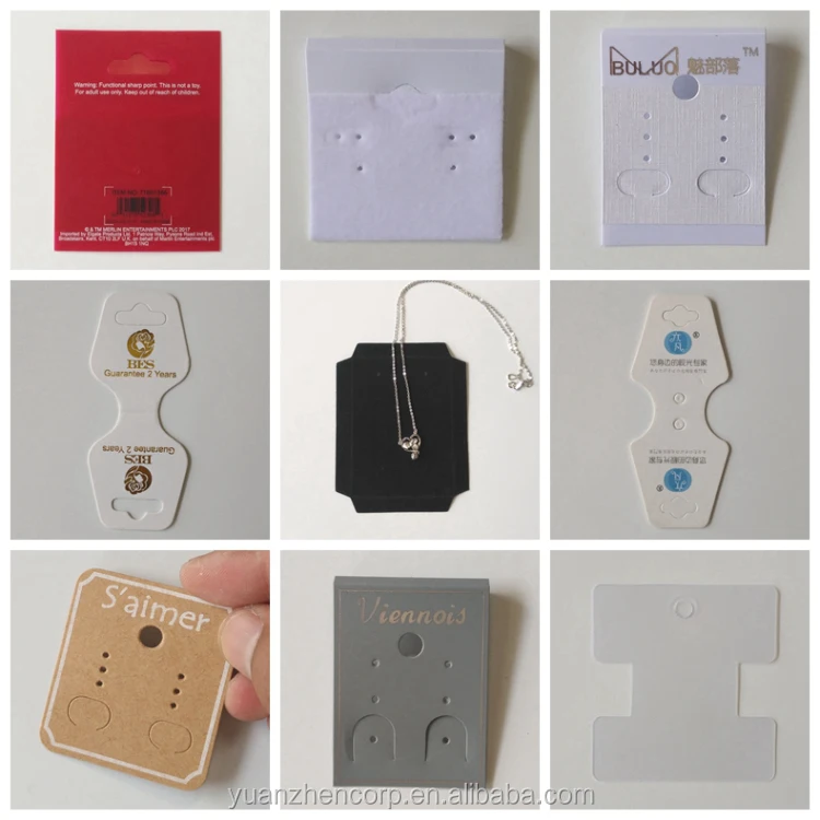 personalized ivory cardboard jewelry crafts package gift card