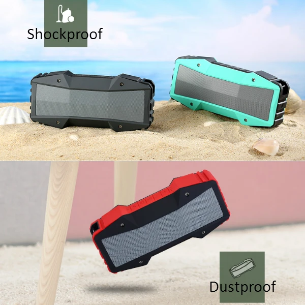 waterproof Army Green Ultra bluetooth speaker with 10W FM radio - ANKUX.COM