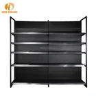 Guangzhou Best Selling black storage display shelf Steel Shoe Rack