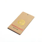 Custom String Paper White Recycled Labels Hangtags for Jean Fashion Garment Clothing Jewelry Luxury