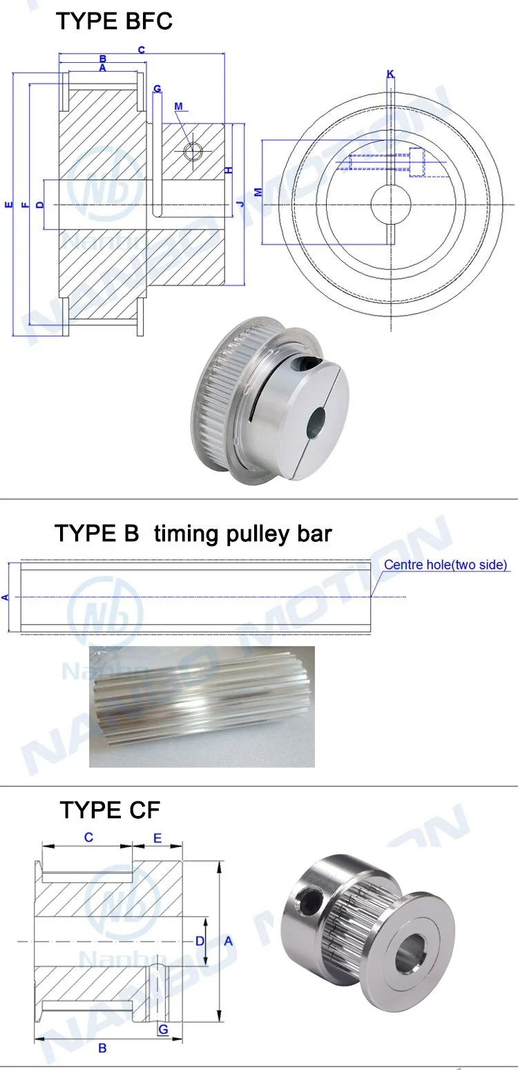 taper lock timing belt pulley