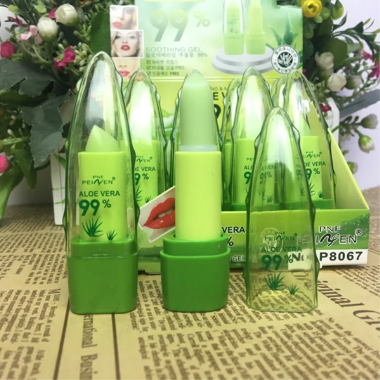 Aloe vera lipstick fancy lipstick container temperature color change moisturizing lip balm
Aloe vera lipstick fancy lipstick container temperature color change moisturizing lip balm