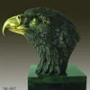 life size bronze eagle head sculpture for home desk decoration