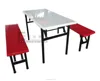 New Style Folding Fiberglass Top Dining Table with Bench