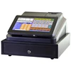 Fast food shops Cash Register touch screen pos machine built in thermal receipt printer and cash drawer pos software