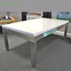 Best price factory manufacturing granite dining table with 2 bench pool table dining