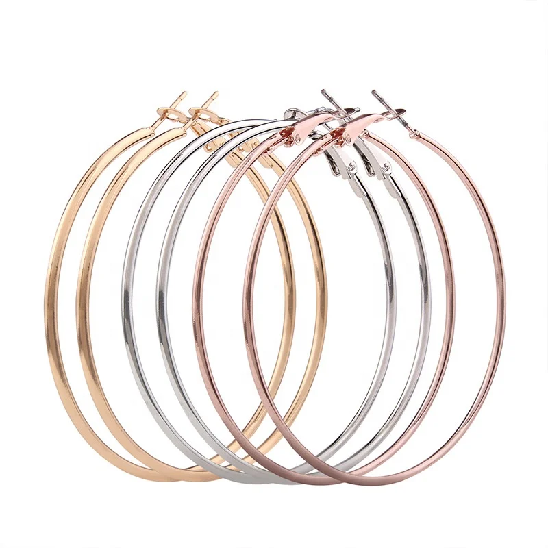 Wholesale Fashion 3 Pairs Simple Metal Big Circle Hoop Earrings for Women, Gold;silver;rose gold
Wholesale Fashion 3 Pairs Simple Metal Big Circle Hoop Earrings for Women, Gold;silver;rose gold