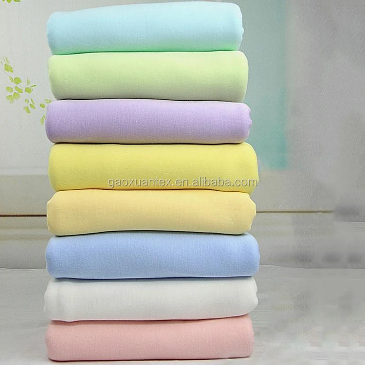buy fabric produce cotton material 4 way stretch cotton lycra knit fabric for pajamas