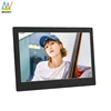 wholesale factory 10inch black white digital photo frame Aluminum with camera