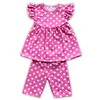 wholesale children clothing sets casual cotton point pants combination baby girl boutique clothing sets