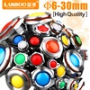 LANBOO 6/8/10/12/16/19/22/25mm Metal Stainless Steel LED Indicator Lights with IP67 IK10 LED Signal lamp