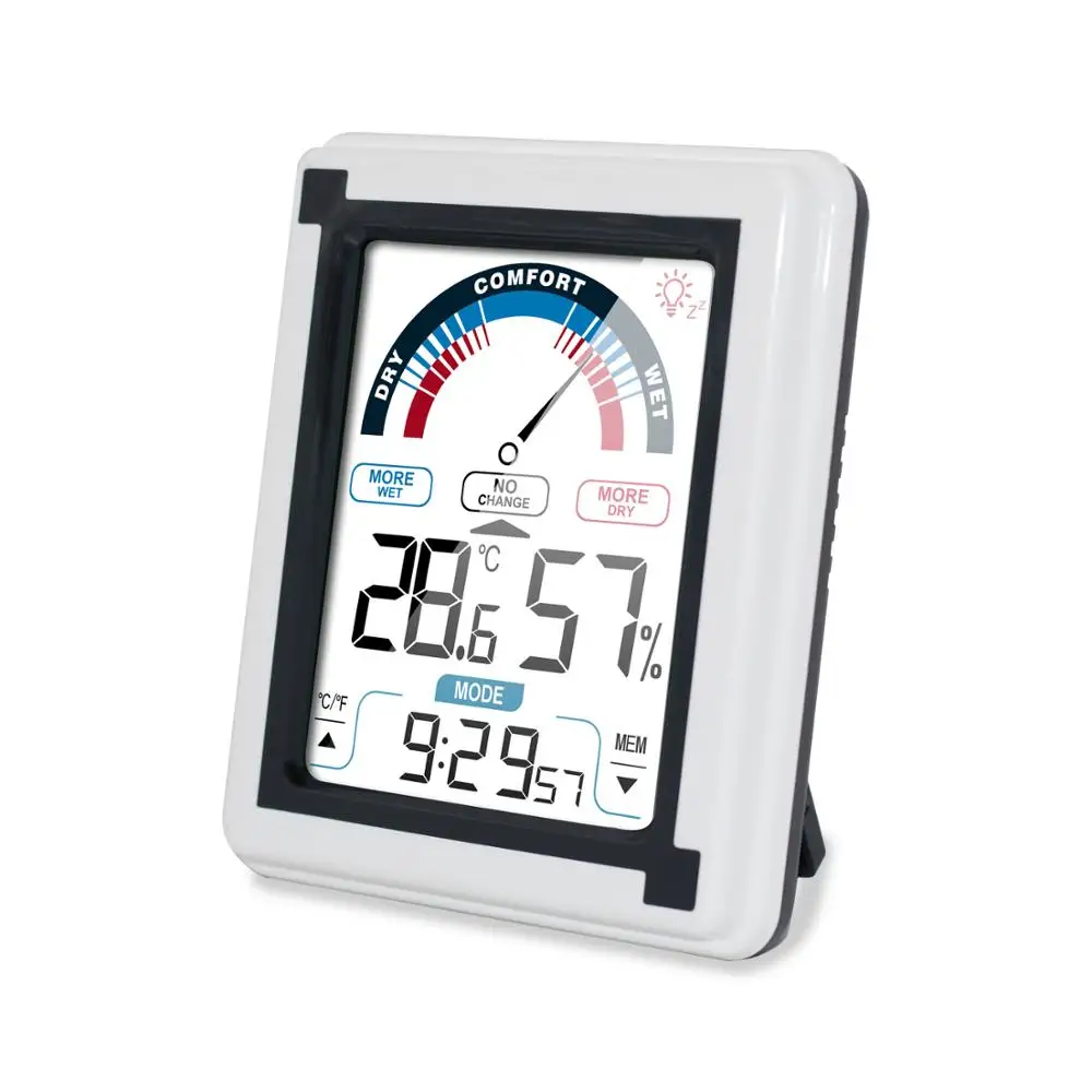 2019 Hot Selling Chinese Factory Supply Touch Screen Digital Weather Station Alarm Clock with Temperature and Humidity Monitor, Grey;black
2019 Hot Selling Chinese Factory Supply Touch Screen Digital Weather Station Alarm Clock with Temperature and Humidity Monitor, Grey;black