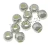 925 Round UV plated Sterling Silver Seamless beads with high quality 166508