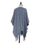 China manufacturer women ladies auntum winter scarf crochet fur poncho