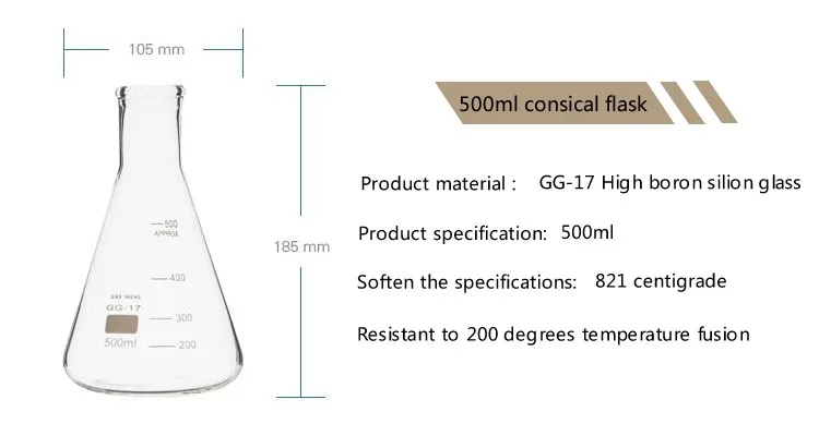 erlenmeyer lab conical flask