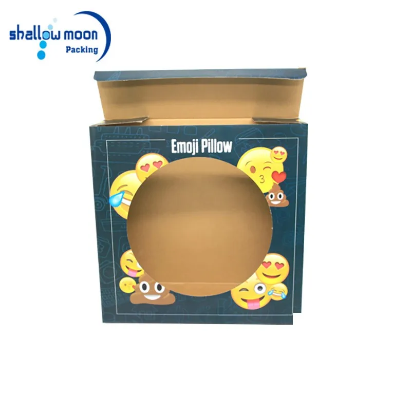 window custom printed corrugated mailing handle cardboard box