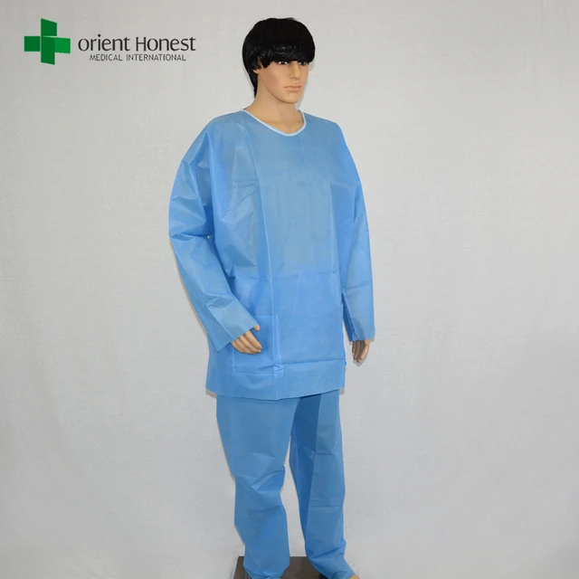 wholesale disposable long sleeves patient surgical gowns