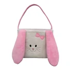 Wholesale Monogrammed Pink Lovely Bunny Easter Bucket