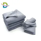 Drying towel 16x16 microfiber short long pile towel car cleaning cloth