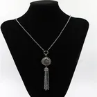 Pearl beads necklace jewelry handmade knotted crystal necklace women