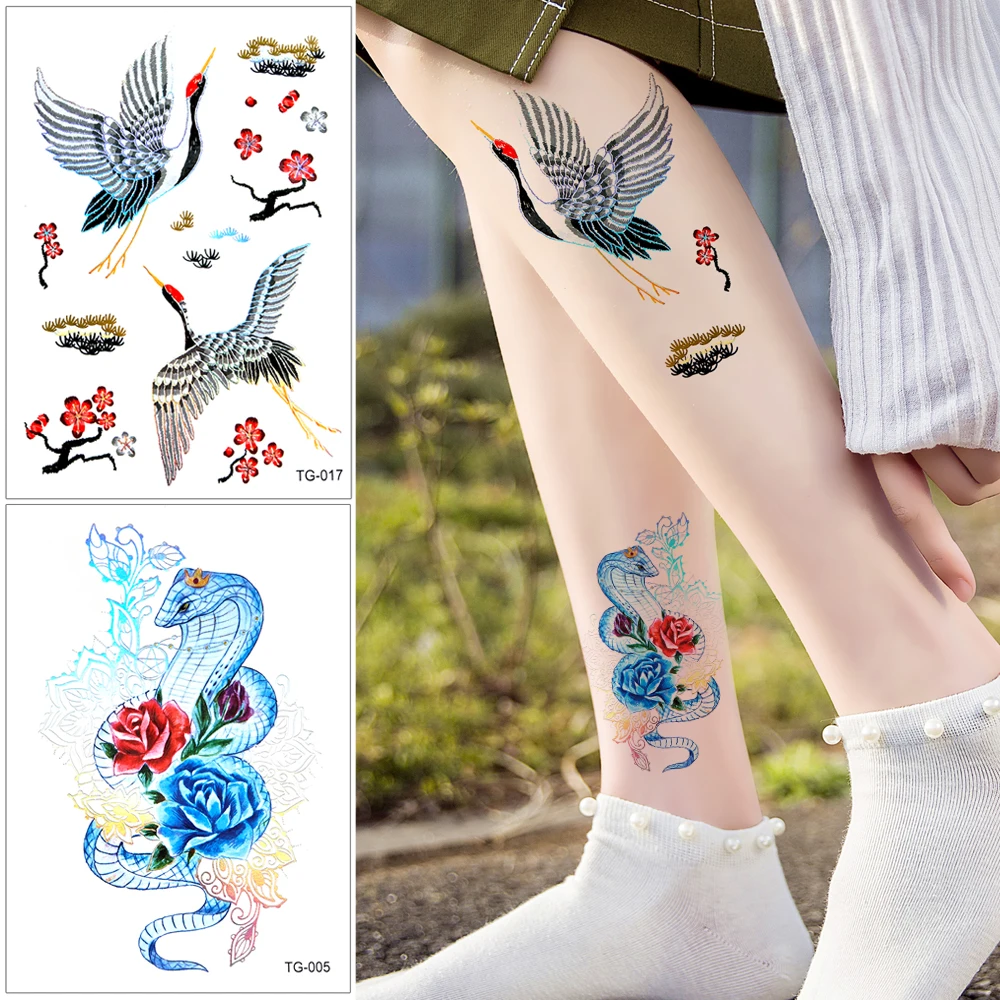 TG Colourful Flowers and Butterfly Tattoo Sticker for Sexy Woman Beautiful Girl, Metallic / colorful / customized
TG Colourful Flowers and Butterfly Tattoo Sticker for Sexy Woman Beautiful Girl, Metallic / colorful / customized