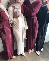 018#Islamic Clothing Apparel Ladies Muslim Wrinkle Dress Kimono Abaya Shirt Dress New Models Beautiful Open Abaya
018#Islamic Clothing Apparel Ladies Muslim Wrinkle Dress Kimono Abaya Shirt Dress New Models Beautiful Open Abaya