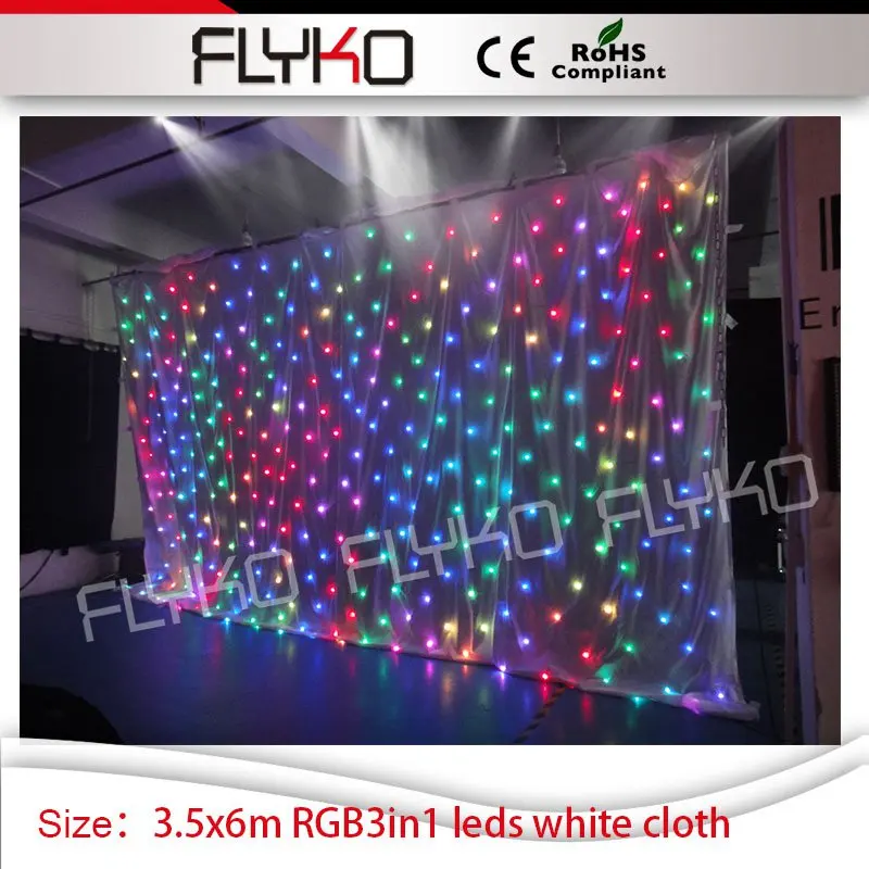 stage projector LED star curtain RGB3in1 leds for wedding christmas star curtain 3.5m*6m white curtain
stage projector LED star curtain RGB3in1 leds for wedding christmas star curtain 3.5m*6m white curtain
