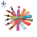 OEM Free Sample Customize Logo Sport Bracelet Fabric Festival Woven Wristband