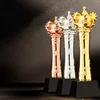 New fashion metal crown award black crystal award trophy