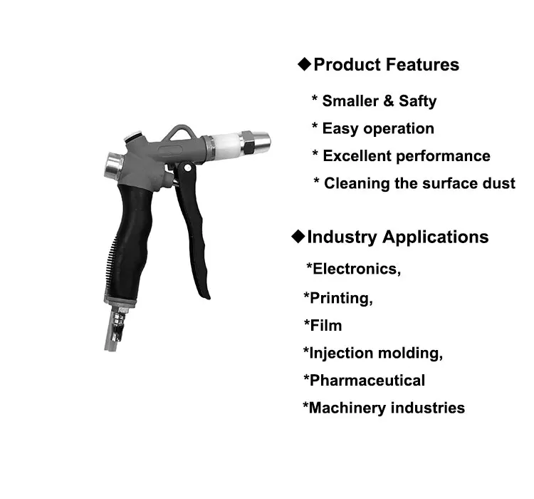 ap-ac 2456 cleaning blow gun top ionizer air gun with power ap