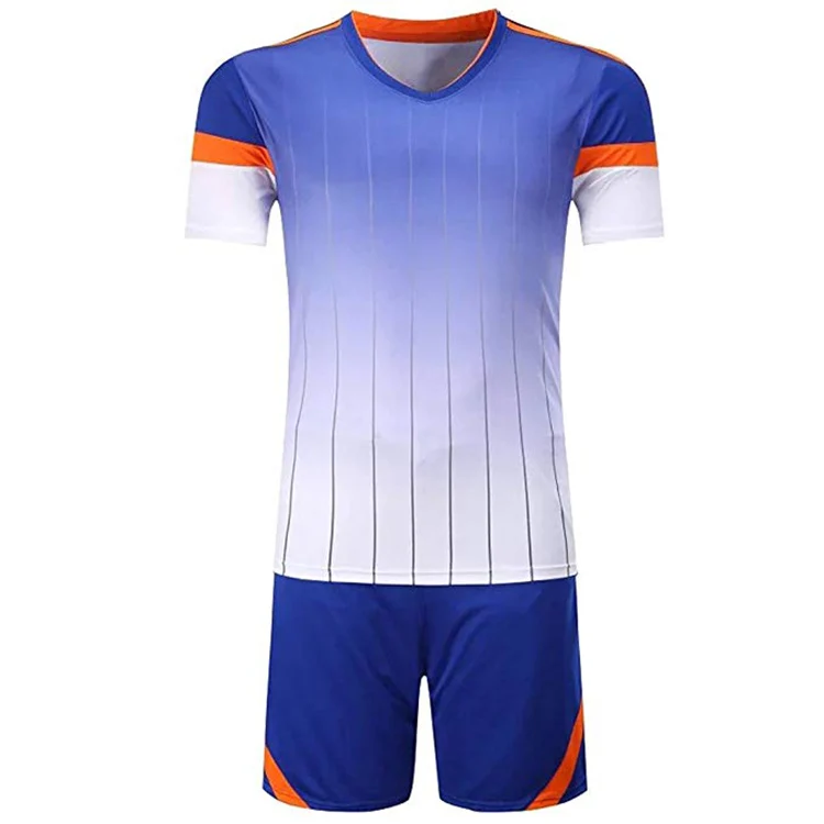 New Model Men's T-Shirt Shorts Design Cheap Football Match Training Suits Soccer Jersey, Customized colors
New Model Men's T-Shirt Shorts Design Cheap Football Match Training Suits Soccer Jersey, Customized colors