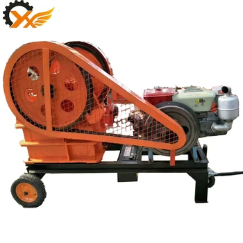 High crushing rate Mobile Small 250*400 Diesel Jaw Crusher