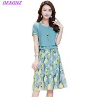 OKXGNZ-Chiffon-Dress-Female-Clothes-2017-Summer-Print-A-word-Dress-Short-sleeves-Casual-Sweet-Elastic.jpg_200x200