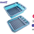 Kitchen plastic collapsible dish drainer with PP and TPR material