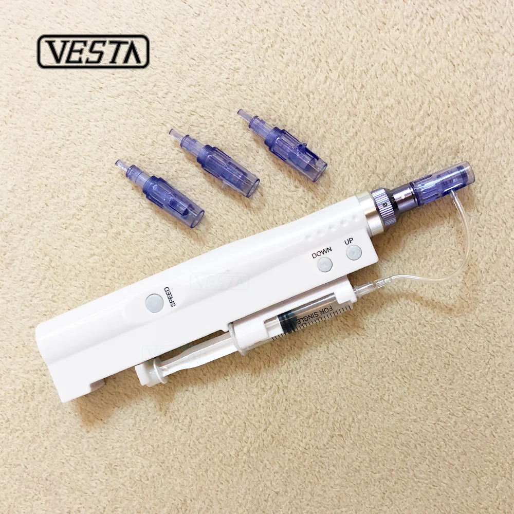 Vesta 2019 New Trending Mini Meso therapy Gun/Derma Pen Microneedling Pen Mesotherapy Gun Anti Aging Meso Gun Devices, White
Vesta 2019 New Trending Mini Meso therapy Gun/Derma Pen Microneedling Pen Mesotherapy Gun Anti Aging Meso Gun Devices, White