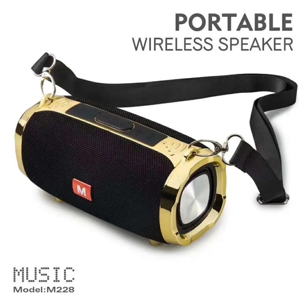 New M228 Wireless Blue tooth Speaker Subwoofer Portable Blue tooth Audio with TF u-disk outdoor speaker - ANKUX.COM