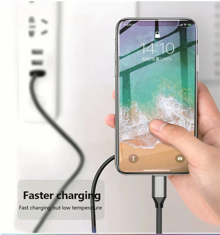 Micro Usb Type-C Magnetic Phone Cable LED Fast Charging Cable Mini Usb C Charge Cord Charging For Mobile - ANKUX.COM