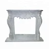 Cheap White Marble Fireplace Mantel For Usage Gas And Electrical