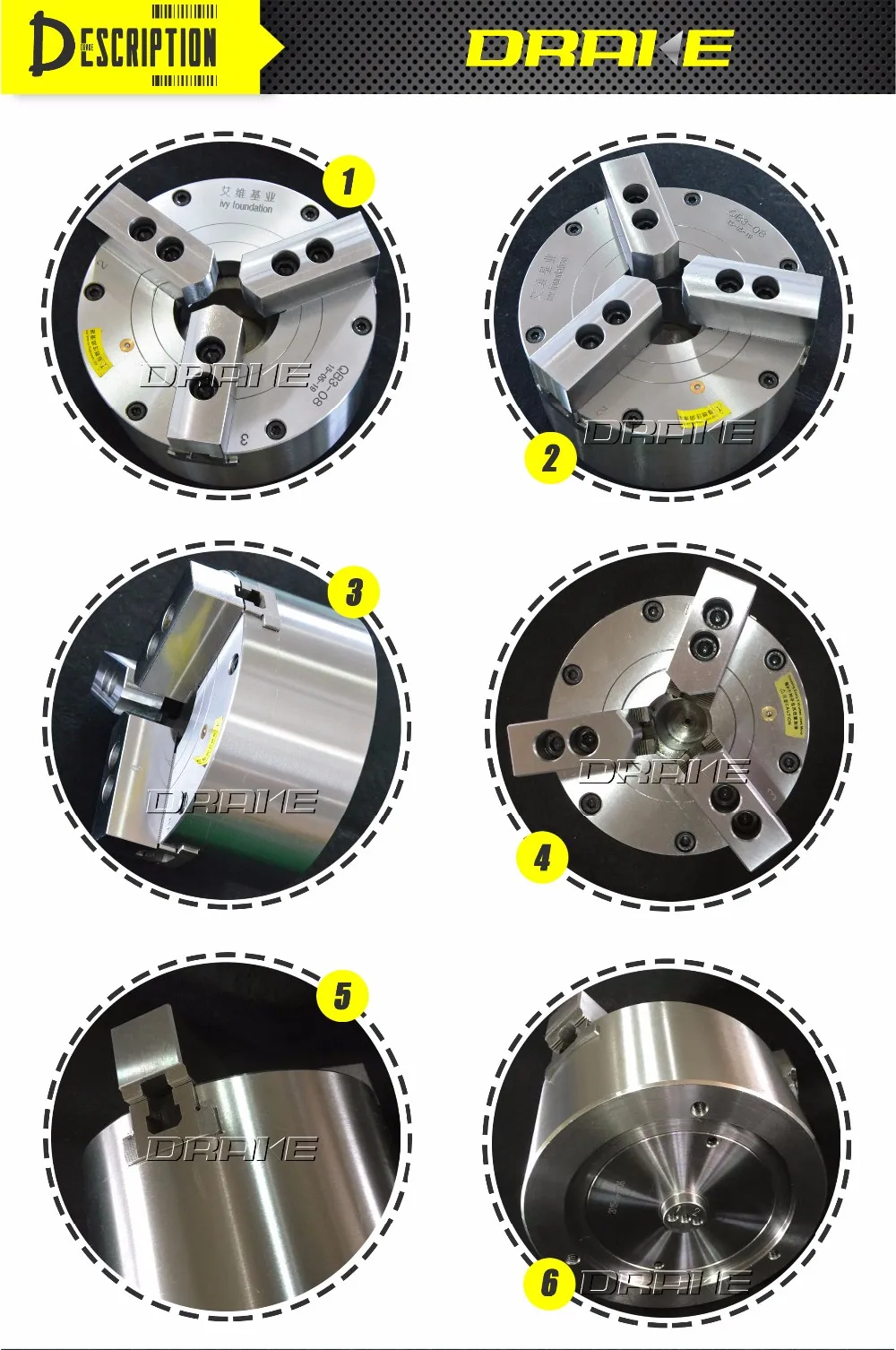 Power Vise Vertical Chuck Hydraulic Gripper Machine Center Power Lathe