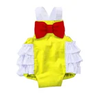 2019 Puresun toddler/infant wholesale girl clothes ruffle summer wear bubble baby princess romper
