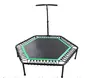 Exercise Trampoline with Safety Pad Adjustable Handle Bar Portable & Foldable Rebounder for Adults Kids