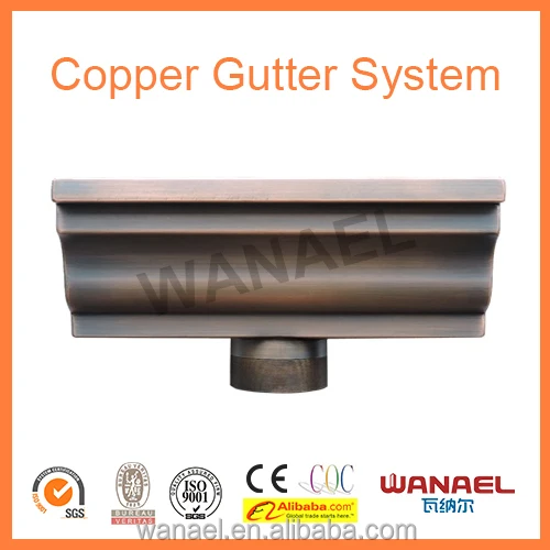6 " tembaga gutter---half bulat tembaga / aluminium sistem s 6 " tembaga gutter---half bulat tembaga / aluminium sistem s