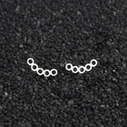 Fashion Geometric tiny open circles earring designs new model earrings gold plated stainless steel jewelry