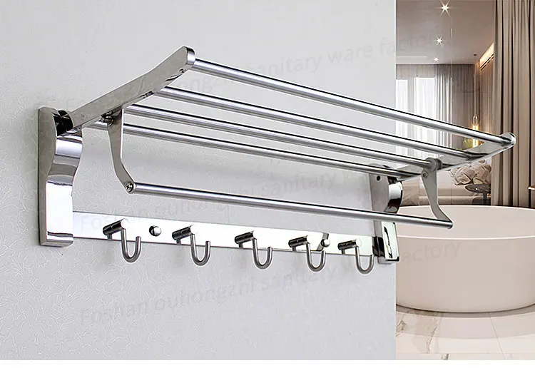 Stainless Steel Towel Rack Single Towel Rack Kitchen Towel Rack