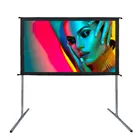16/9 100 inch hot sale portable easy folding projector screen rear large fast fold projection screen