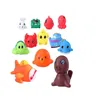 OEM Sea Figures Mini Animal Floating Bathtub Toy Rubber Bath Squirt Toys Baby Educational Bath12Pcs Toy