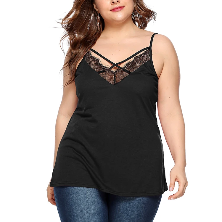 Plus Size Women Clothing Splendor Black Plus Size Womens Tops Slender Straps Fashion Plus Size Tops
Plus Size Women Clothing Splendor Black Plus Size Womens Tops Slender Straps Fashion Plus Size Tops